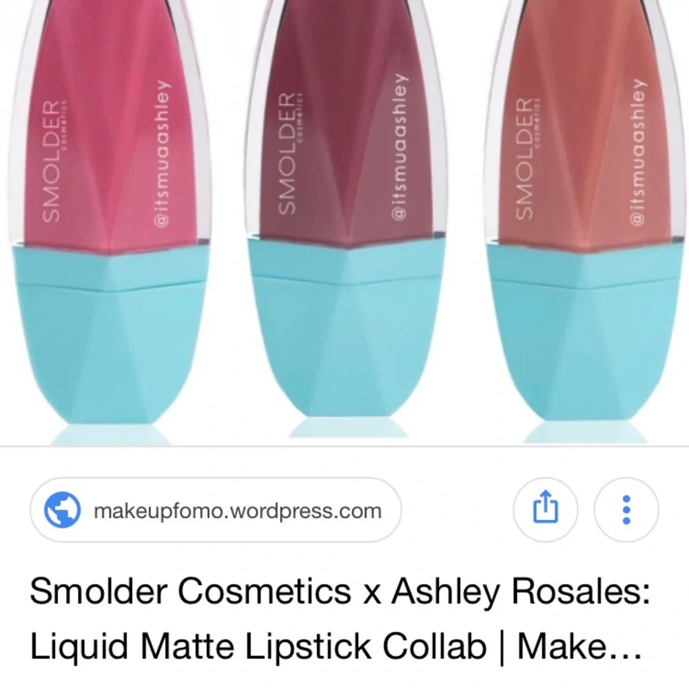 Smolder cosmetics liquid matte lipstick in‎ sangria